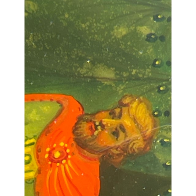 Vintage Kholuy Lacquer Box, Prince Igor Narrative, Signed N. Smirnov, Folk Art, Hand Painted Miniature, 1980s Collectible Art Box For Sale - Image 4 of 15