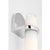 Arena 20" Sconce in Polished Nickel with White Ribbed Glass Designer: Windsor Smith Finish: Polished Nickel Height: 19.75"...