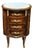 French Style Small Commode – Marble Top, 4 Drawers & Gold Leaf Accent Chest For Sale