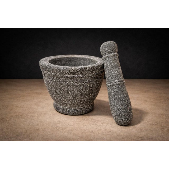 Molcajete in Volcanic Stone, Taller Maya, 2016 For Sale - Image 14 of 14