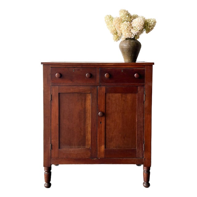 American Antique Pine Jelly Cabinet Circa Mid 19th C. For Sale