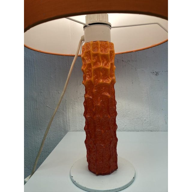 Space Age Orange Table Lamp, 1970s For Sale - Image 9 of 10