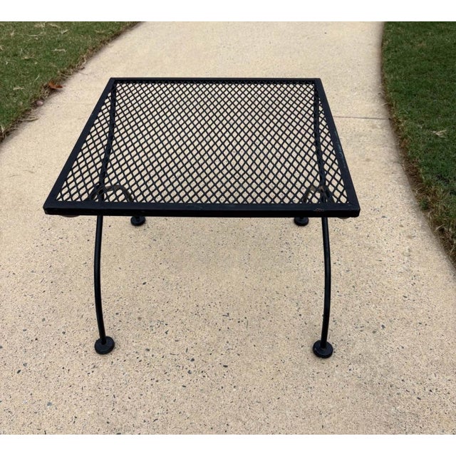 Black Russell Woodard Vintage Iron Nesting Tables - Set of 2 For Sale - Image 8 of 8