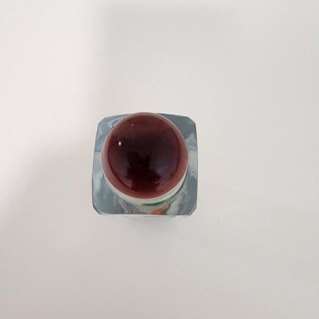 Chinese Vintage Chinese Inside-Painted Glass Snuff Bottle - Playful Cats & Flowers For Sale - Image 3 of 18