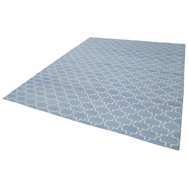 Blue Dhurrie Rug Chairish