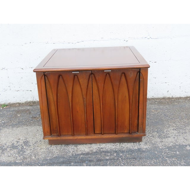 Brown Sears Pacesetter Mid Century Modern Nightstand Side End Lamp Table Commode 6314 For Sale - Image 8 of 12