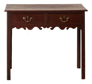 18th Century Two Drawer Oak Lowboy