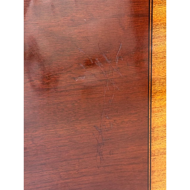 Ethan Allen Inlaid Banded Dining Room Table For Sale - Image 14 of 14