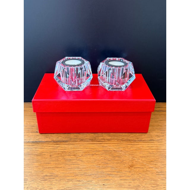 Baccarat Pair of Baccarat Louxor Votives For Sale - Image 4 of 7