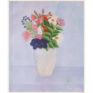 1940s After Henri Rousseau "Flowers", First Edition Swiss Lithograph