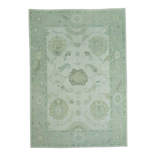 Turkish Oushak Rug 12'6" x 17'9" #19282 For Sale