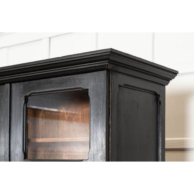 19th Century French Ebonised Fruitwood Housekeepers Cupboard, 1880 For Sale - Image 12 of 18