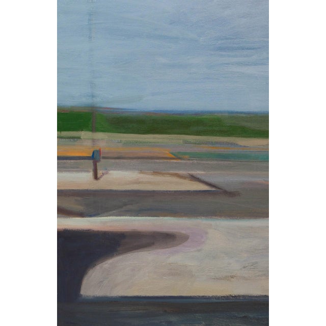 Neighbour by Hiroshi Sato | Oil on canvas depicting figures in a suburban setting. For Sale - Image 4 of 5