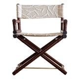 1970's McGuire Director's X-Chair For Sale