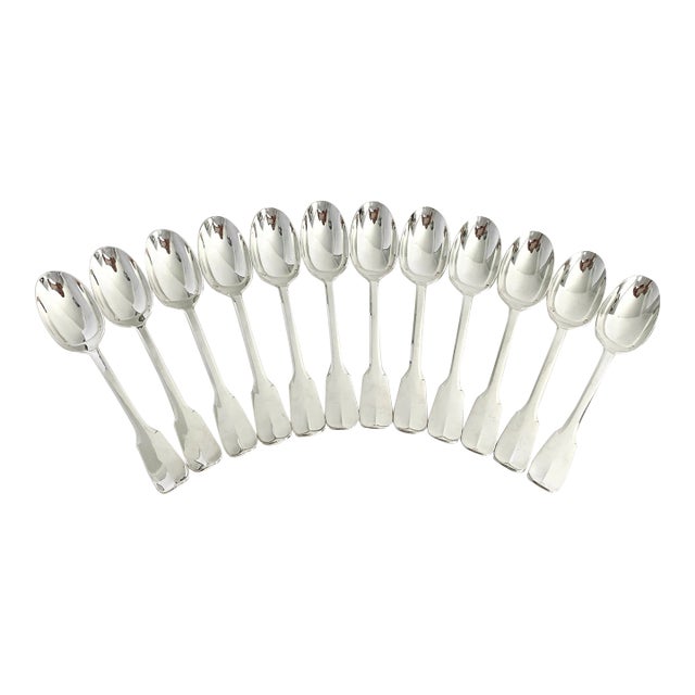 Antique French Christofle Teaspoons - Set of 12 For Sale
