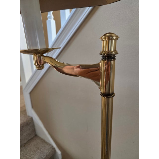 Frederick Cooper Vintage Frederick Cooper Brass Regency Floor Lamp For Sale - Image 4 of 10