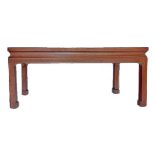 Vintage Red Chinoiserie Style Coffee Table For Sale