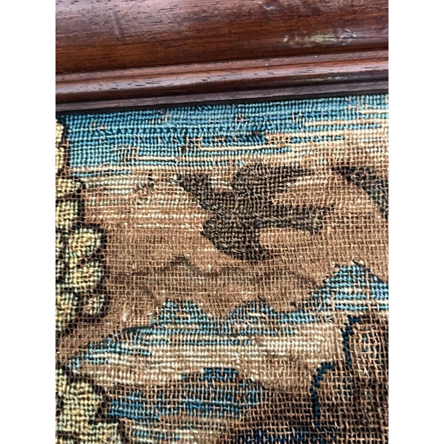 Pair 18th Century Framed French Verdure Tapestry Panels For Sale - Image 12 of 17