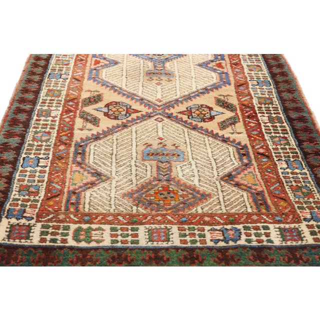 Early 20th Century Antique Persian Malayer Rug Runner - 03'02 X 13'07 For Sale - Image 5 of 9