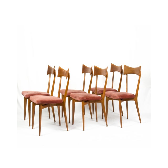 Vintage Dining Chairs by Ico Parisi for Ariberto Colombo, 1960s, Set of 6 For Sale - Image 14 of 16