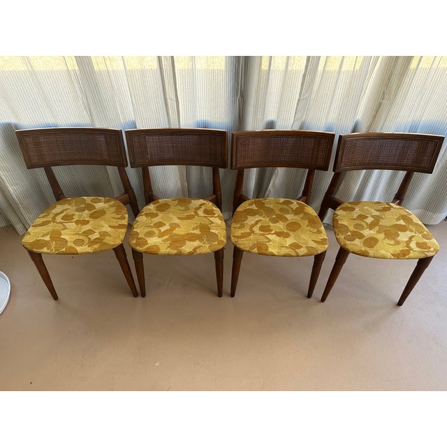 Wood Mid Century Modern Teak Dining Chairs Set of Four For Sale - Image 7 of 7
