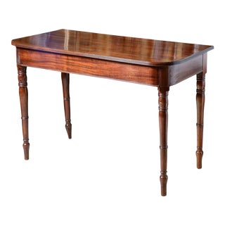 Antique English Mahogany Console Table For Sale