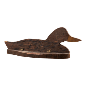 Vintage 1910s Painted Folding Duck Decoy