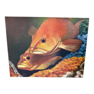 Fish Hyperrealism Original Acrylic Painting