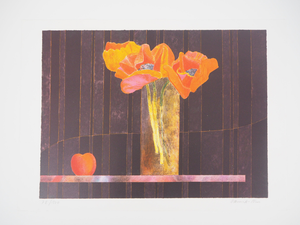 Pierre Garcia-Fons, Vase of Poppies, Lithograph