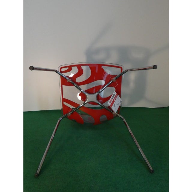 Technopolymer Chairs with Chrome Steel Frames by Luisa Battaglia for Scab Design, Italy, 1900s, Set of 6 For Sale - Image 12 of 18