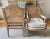 Nancy Corzine Upholstered Louis XVI Style Lounge Chairs, a Pair For Sale - Image 9 of 18
