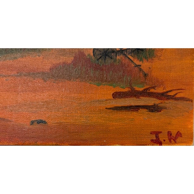 Folk Art Red Barn Painting - New Hampshire, Signed and Dated For Sale - Image 4 of 8