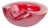 Vintage Decorative Bowl with Organic Form in Red Sommerso Glass, 1960s For Sale
