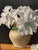 2000 - 2009 Danielle Bussone Original Still Life Oil Painting "White Petunias" - Framed 2004 For Sale - Image 5 of 9