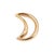 Marla Aaron Moonlock 18k Yellow Gold Crescent Moon Lever Clasp Charm Pendant For Sale - Image 4 of 8