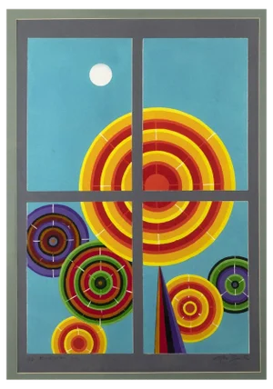 Leo Guida, Window 1, Original Screen Print, 1990s