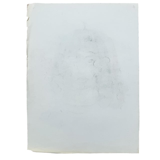 Mid 20th Century Signed Charcoal Portrait Drawing of a Woman With Dark Hair Donna Foreman Hopper For Sale - Image 9 of 9