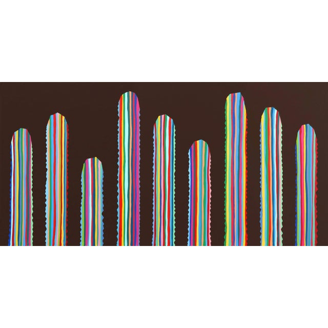 "Castano" Contemporary Minimalist Original Acrylic Painting by Will Beger For Sale