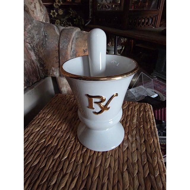 Apothecary Mortar and Pestal by Owens For Sale - Image 9 of 9