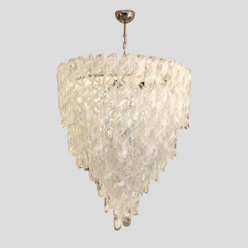 Murano Glass Torciglione Ceiling Light, 1950s For Sale - Image 4 of 5
