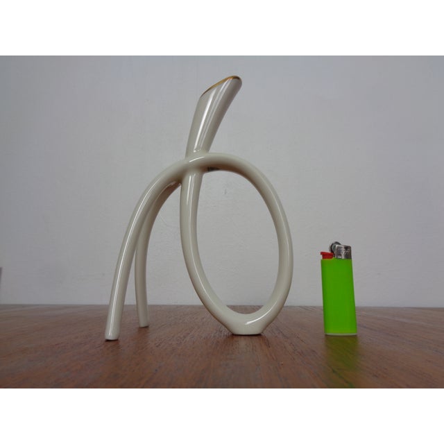 Delicate, small porcelain vase by Lindner in very good condition. This piece has an attribution mark, I am sure that it is...