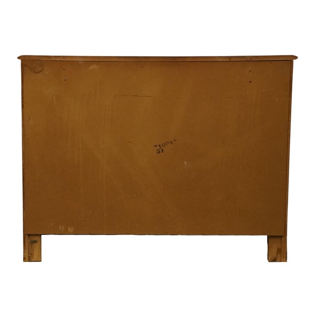 Ballman Cummings of Fort Smith, Ar Solid Maple Early American Colonial Style 44" Three Drawer Dresser For Sale - Image 11 of 12