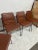 Set of 15 Faux Stitched Leather Dining Chairs/ Stackable For Sale - Image 4 of 12