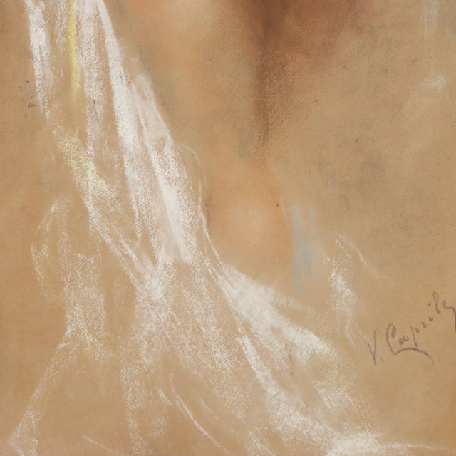 Vincenzo Caprile, Nude, Pastels on Cardboard, Framed For Sale - Image 5 of 10