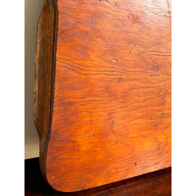 Early-20th Century Primitive Carved Wood Tray For Sale - Image 10 of 12
