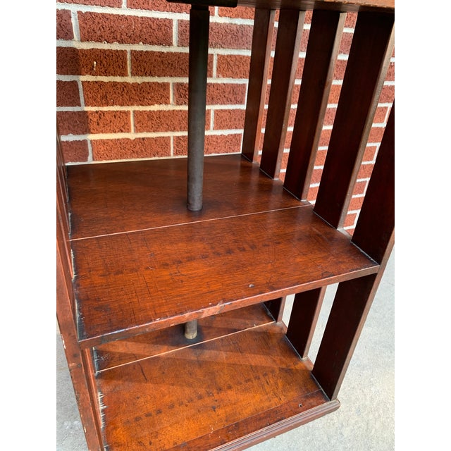 Early 20th Century Victorian Revolving Bookcase Table For Sale - Image 10 of 10