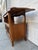 Wood Vintage French Provincial Wood Server Cabinet With Drop-Leaf Top & Lattice Doors For Sale - Image 7 of 12