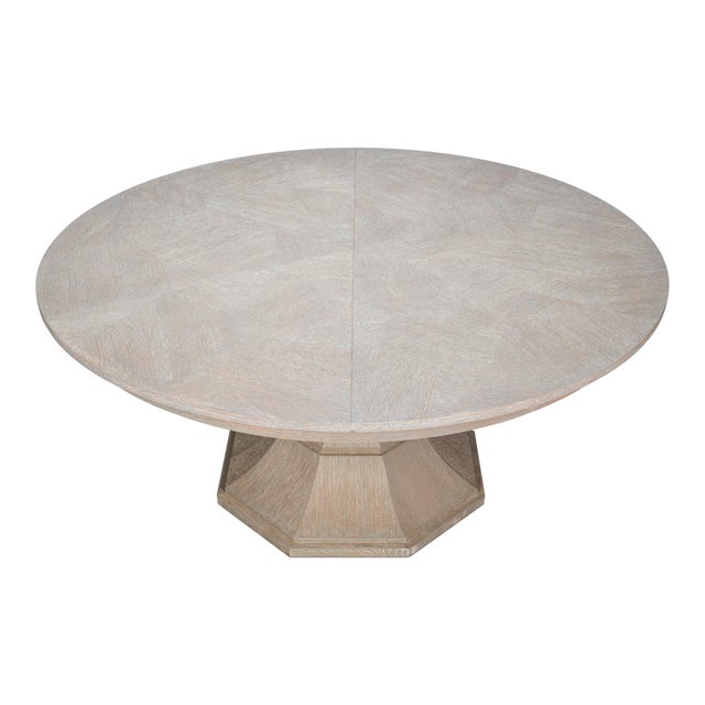 Contemporary Gray Oak Expanding Dining Table - 85 1/2" For Sale - Image 3 of 11