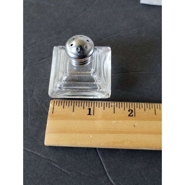 Glass 1960s Art Deco Glass Single Salt Shaker For Sale - Image 7 of 8