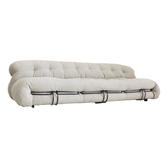 Soriana Three-Seater Sofa by Afra and Tobia Scarpa for Cassina, 1970s For Sale